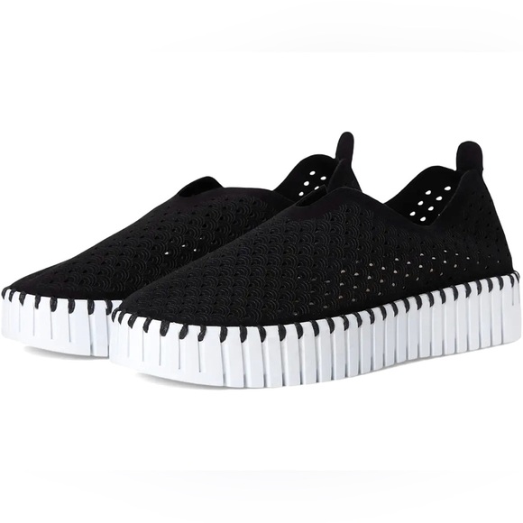 Ilse Jacobsen Shoes - ILSE JACOBSEN Tulip 3373 Black Nubuck Slip-On Loafers Size 36